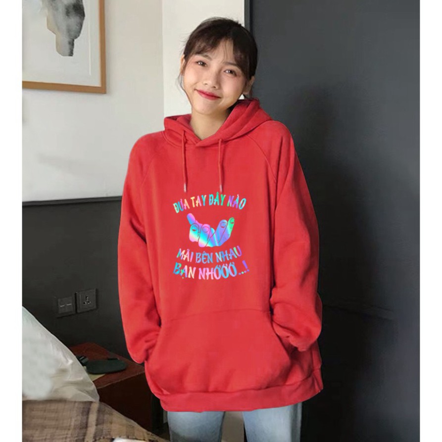 [ Gía rẻ bất ngờ ] Áo Khoác Nỉ Hoodie Phản Quang Đưa Tay Đây Nào PQ30KN