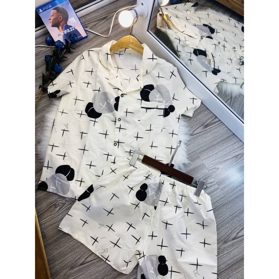 Bộ ngủ pijama Đồ bộ nữ mặc nhà dễ thương freesize tay cộc quần cộc mùa hè chất kate mềm
