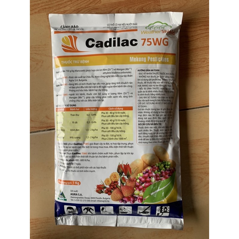 Thuốc Trừ Bệnh Cadilac 75WG (gói 1Kg)