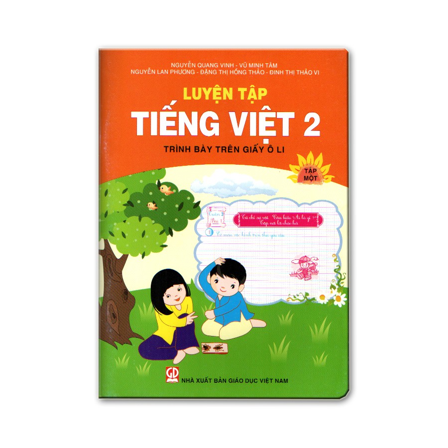 Sách - Luyện Tập Tiếng Việt 2 - Tập 1 (Trình Bày Trên Giấy Ô Li)