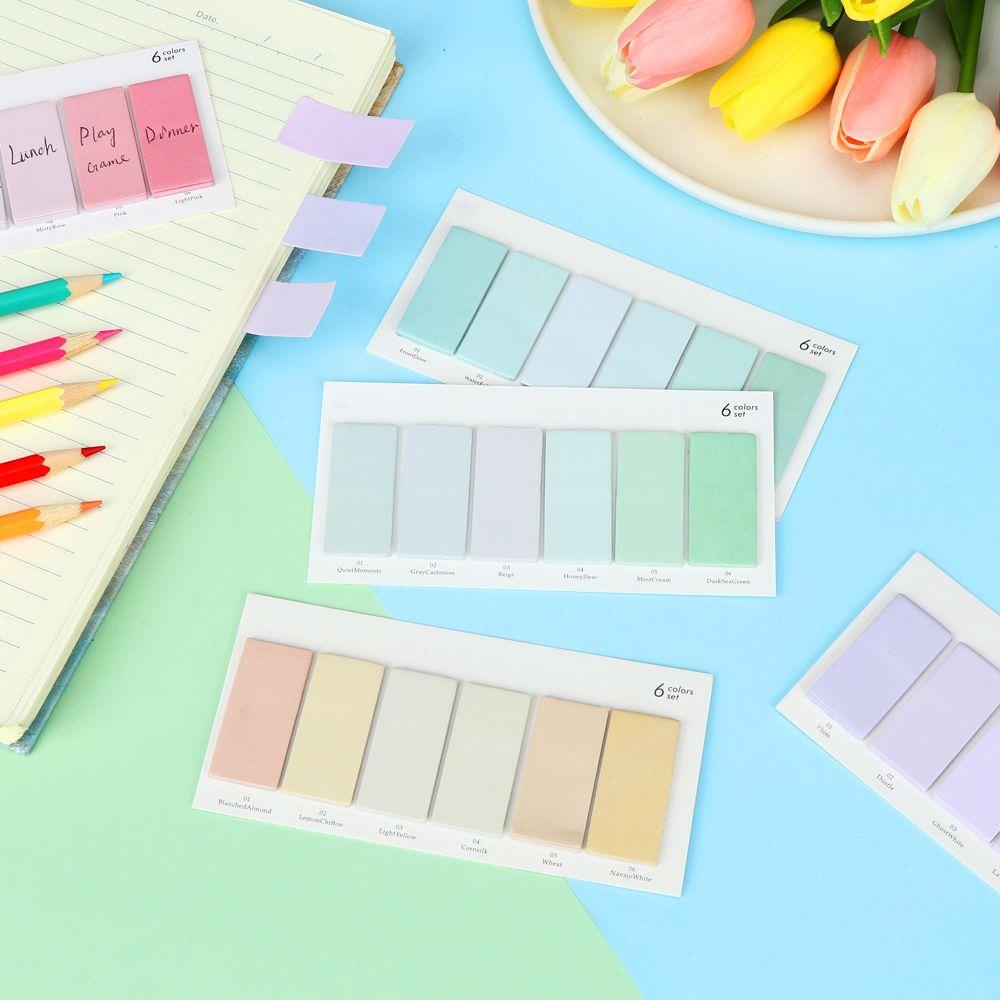 PISTA Set 120 Tờ Giấy Dán Ghi Chú Nhiều Màu Sắc Thời Trang DIY