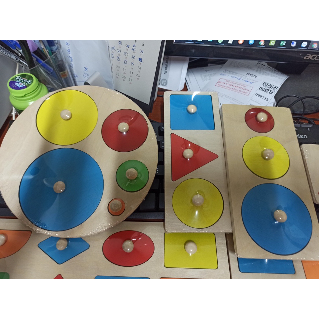 Bộ Giáo Cụ Montessori Cho Trẻ 0 - 3 Tuổi Bản Quốc Tế Bằng Gỗ