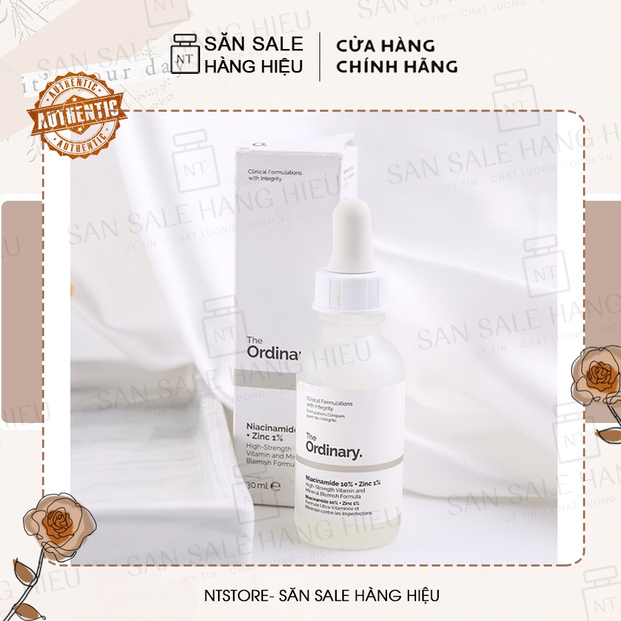 Serum The Ordinary Niacinamide 10% Và Zinc 1% Giúp Cân Bằng Bã Nhờn Làm Sáng Da Thu Nhỏ Lỗ Chân Lông 30ml