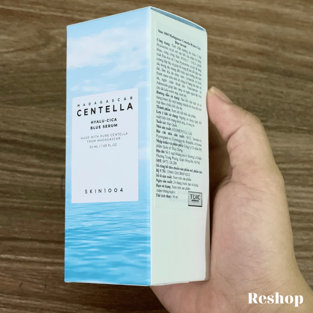 Tinh chất cấp ẩm Skin1004 Madagascar Centella Hyalucica Blue Serum 50ml
