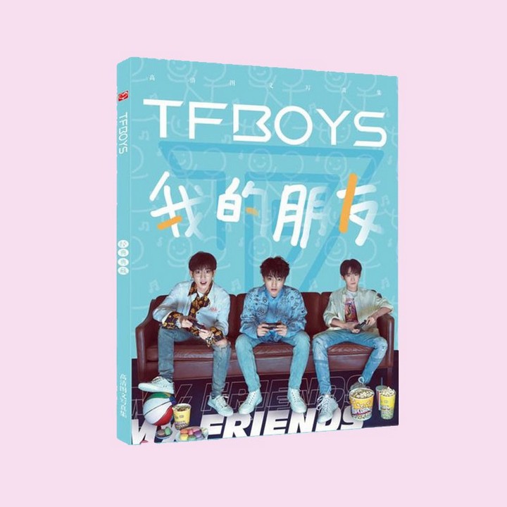 Photobook tfboys A4 bìa đen album ảnh tặng kèm poster tập ảnh