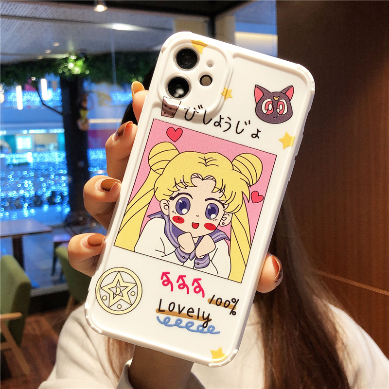 SAILOR MOON Ốp Lưng Phong Cách Thủy Thủ Mặt Trăng Cho Iphone6/6S/6Plus/ 7 / 7plus / 8 / 8 / 8plus / X / Xr / Xs / 11 / 12 / Pro / Max / Plus / Pro