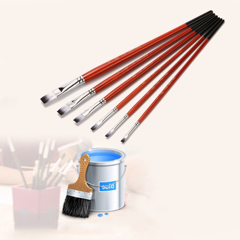 Set 6 Cọ Vẽ Tranh Màu Nước Chuyên Nghiệp