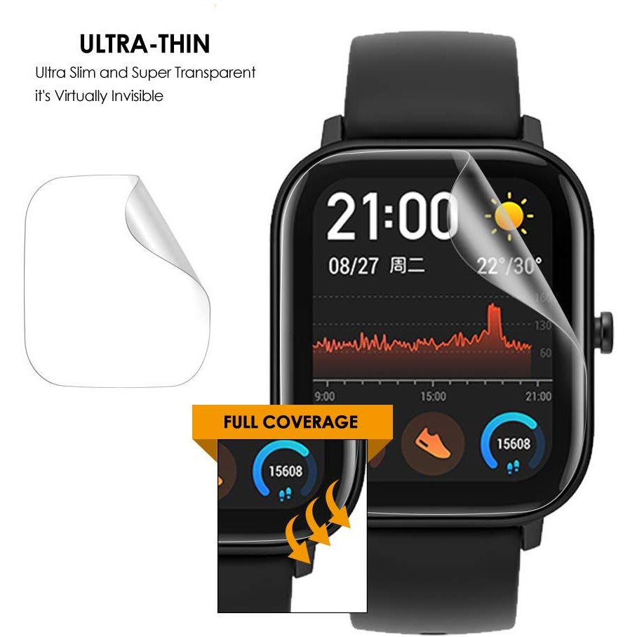 Miếng Dán Bảo Vệ Màn Hình Đồng Hồ Thông Minh Huami Amazfit Gts