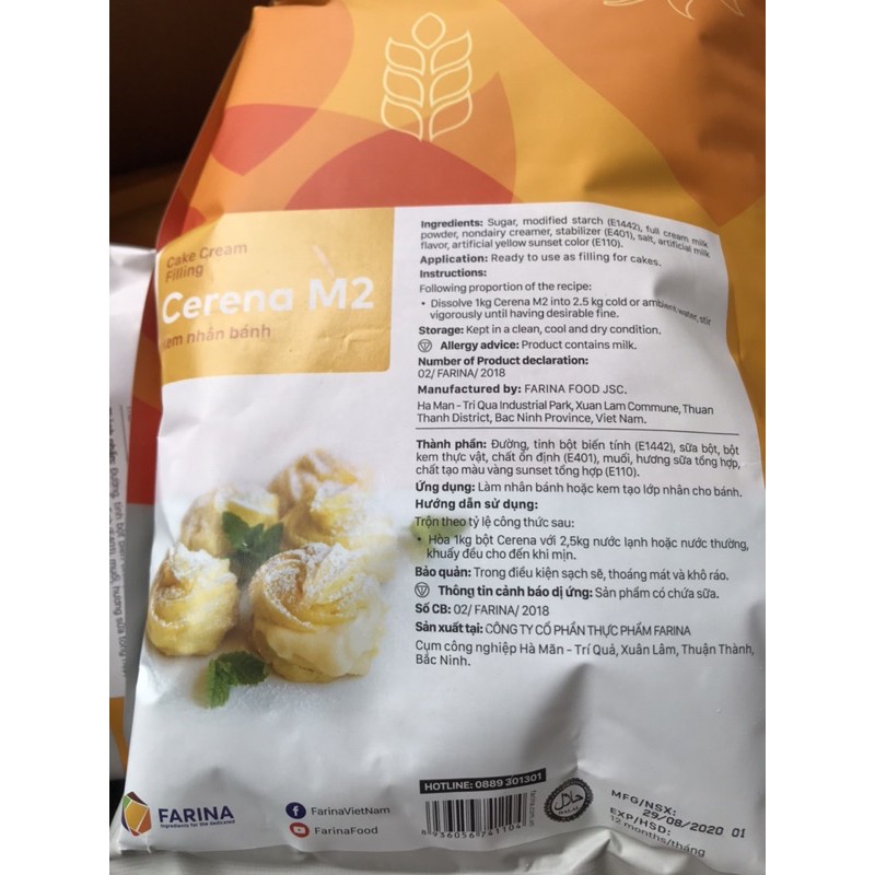 Nhân su kem Farina Cerena M2 gói 1kg