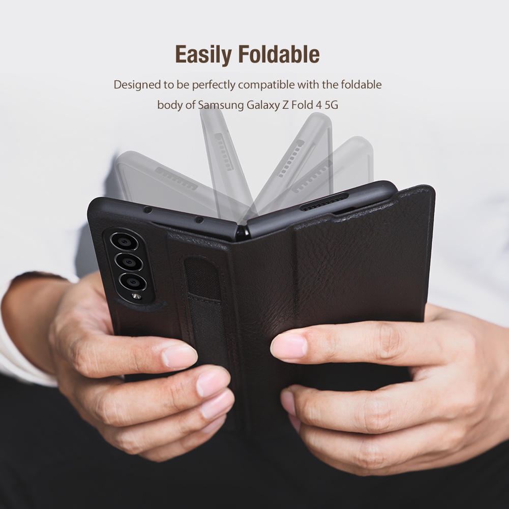 Ốp điện thoại nillkin bằng da cao cấp chống sốc cho samsung galaxy z fold 4