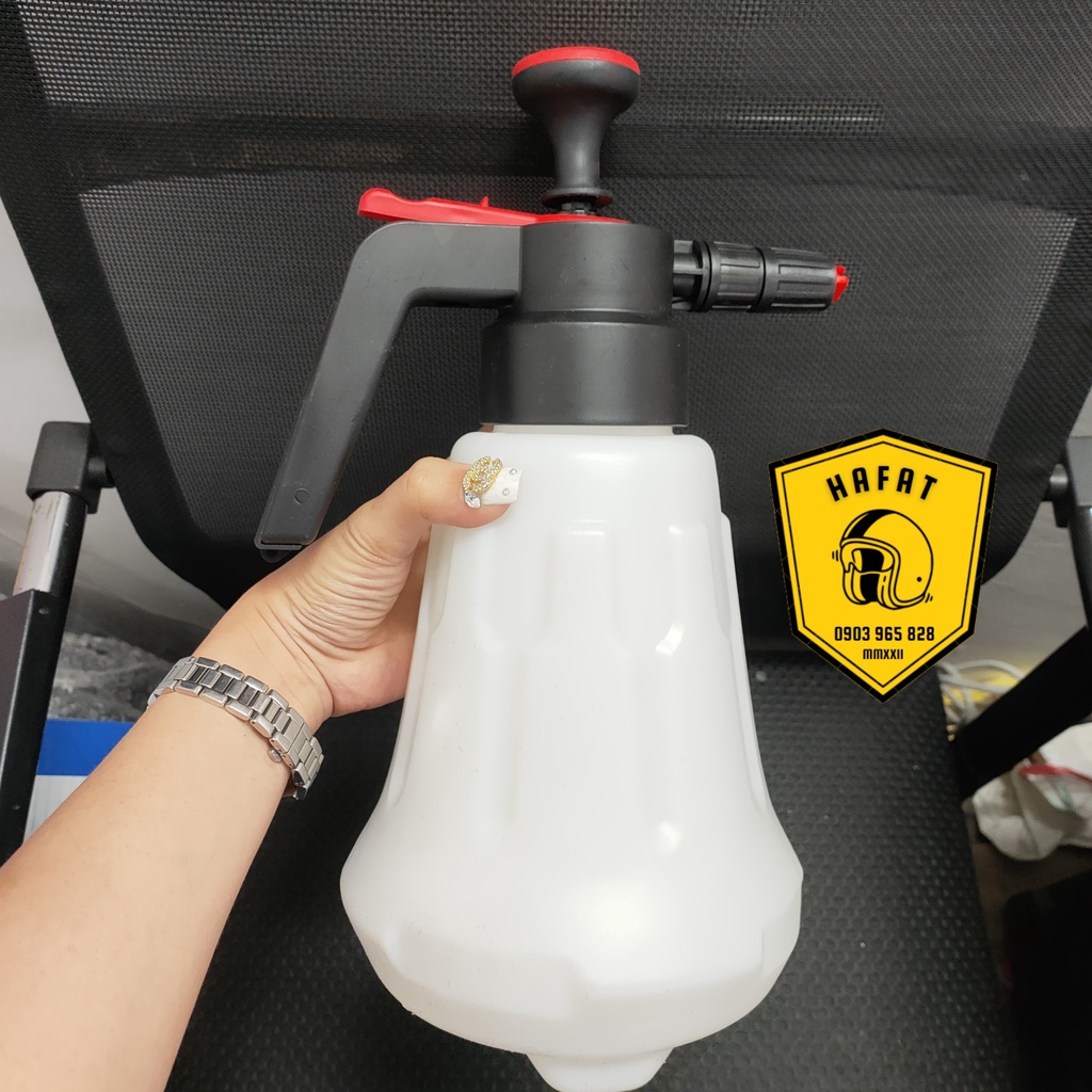COMBO Bình Xịt Tạo Bọt Tuyết Cầm Tay - Dung Tích 2 Lít - Rửa Xe Ô Tô, Xe Máy,Tưới Cây Tặng Kèm Khăn Và 1 Cây Cọ Lông Heo