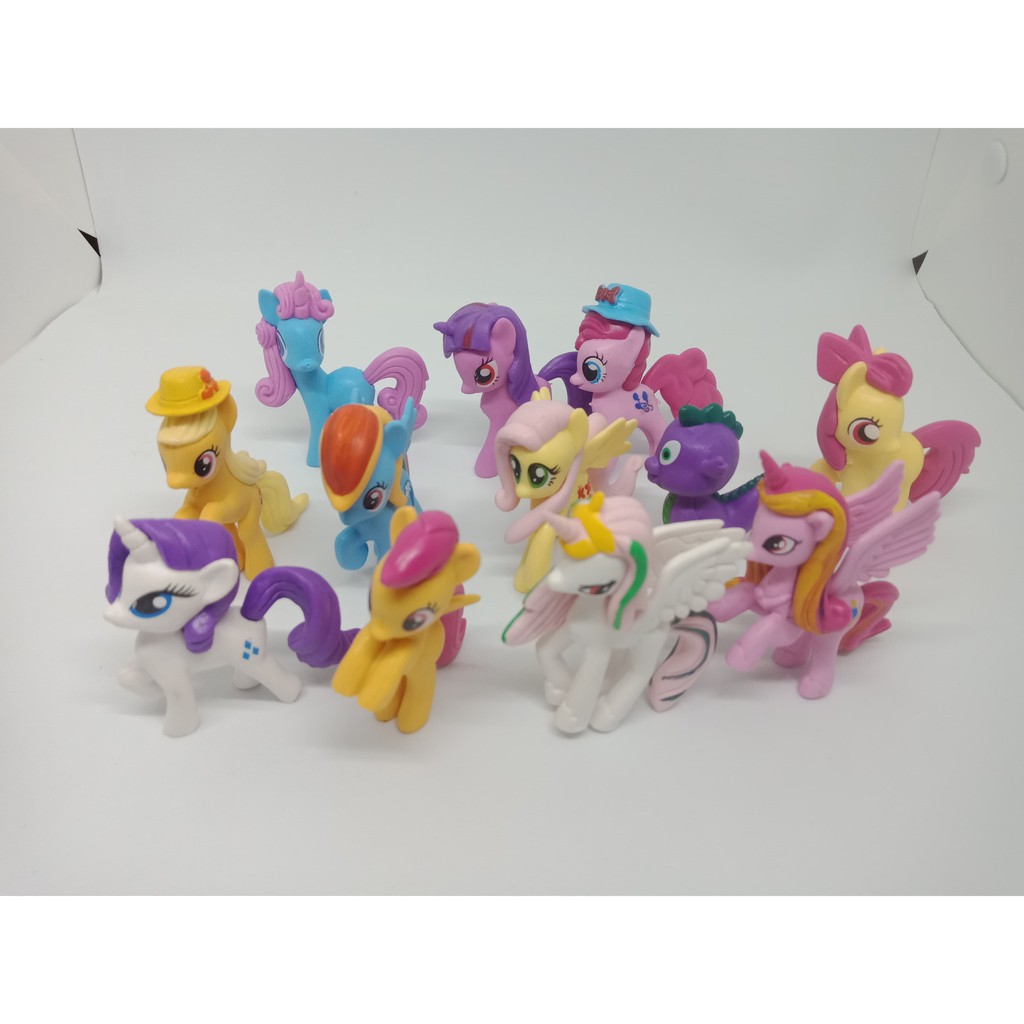 Đồ chơi ngựa Pony thiên thần set 12 cho bé loại to 7cm