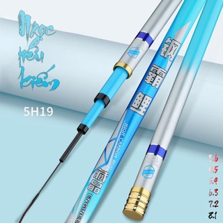 Cần câu tay, đơn đài 5h ngọc tiêu kiếm chất liệu carbon xoắn tặng ngọn phụ - đồ câu nguyên trường
