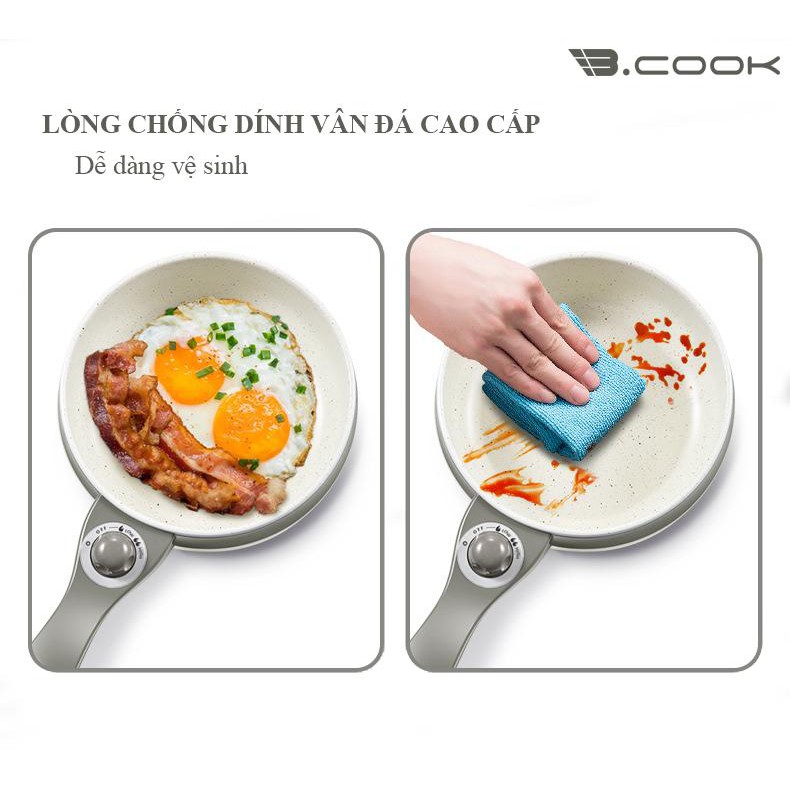 Nồi điện đa năng chống dính cao cấp - Nồi lẩu gia đình Bcook