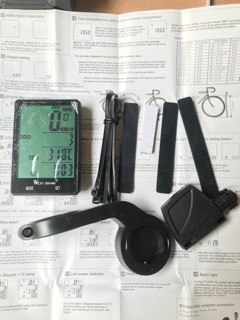 Đồng hồ đo tốc độ xe đạp không dây  BICYCLE COMPUTER có đèn nền