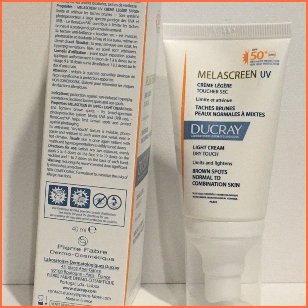 Kem Chống Nắng Ducray Melascreen UV Light Cream SPF 50+ 40ml