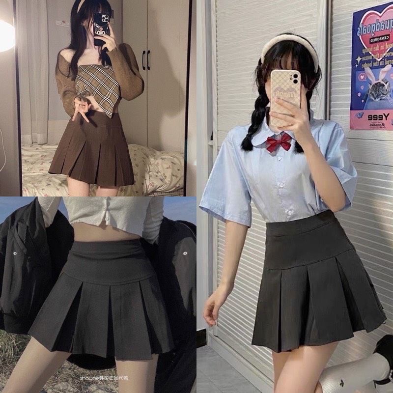 Chân váy ly to dáng ngắn sexy