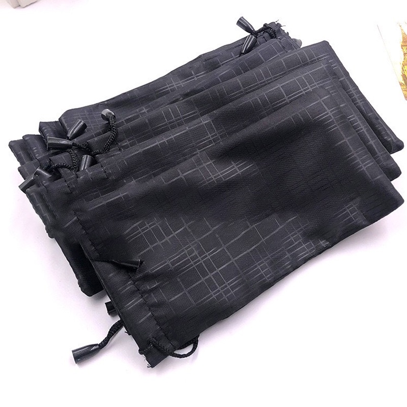 Túi dây rút họa tiết bắt mắt màu đen hình chữ nhật dụng cụ đa năng làm túi đựng kính, bảo vệ kính chống trầy và bụi bẩn