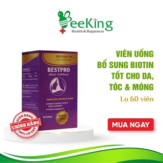 Viên uống mọc tóc biotin BESTPRO chống rụng tóc kích thích tóc mọc nhanh dài Beeking BK31
