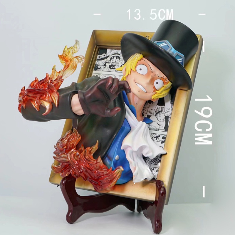 Mô hình tranh 3d luffy sabo luffy phiên bản đặc biệt ( one piece )