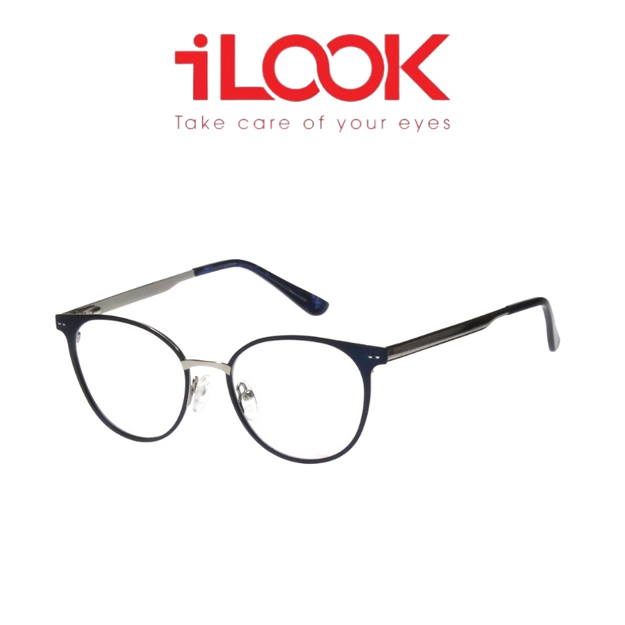 Cận Hàn Quốc iLOOK- Kính Gọng Oval - Gọng Kim Loại Thời Trang Chính Hãng iLOOK - LK832010YF