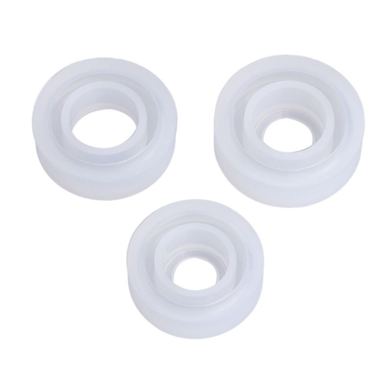 1 bộ khuôn silicone tròn làm trang sức thủ công 16/17/18