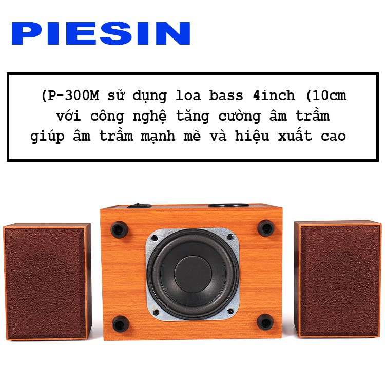 Loa vi tính nghe nhạc 2.1 PIESIN P-300M