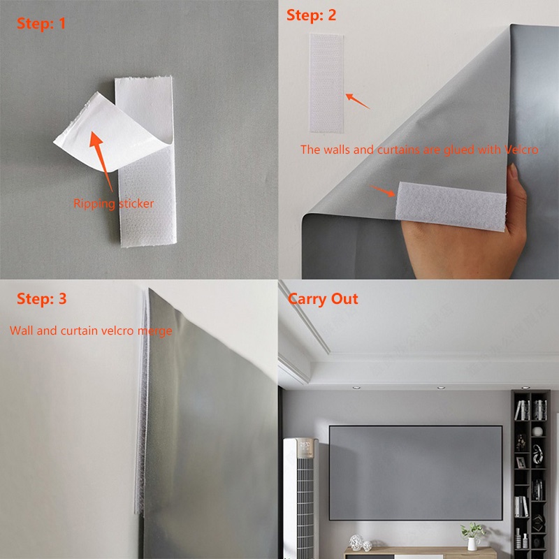 Màn Hình Máy Chiếu Màn Chống Sáng Đơn Giản 16:9 Di Động Tại Nhà Màn Kỹ Thuật Số 3D HD Màn Pojector Màn Homelove