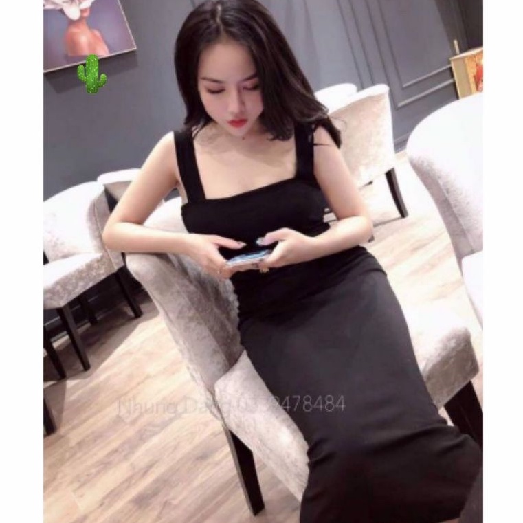 Đầm body bảng to full đen(B.C)