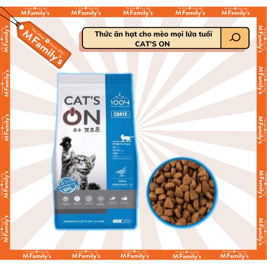 Thức Ăn Hạt Cho Mèo Cat's On bao 5 kg | Hạt Cat On Hàn Quốc