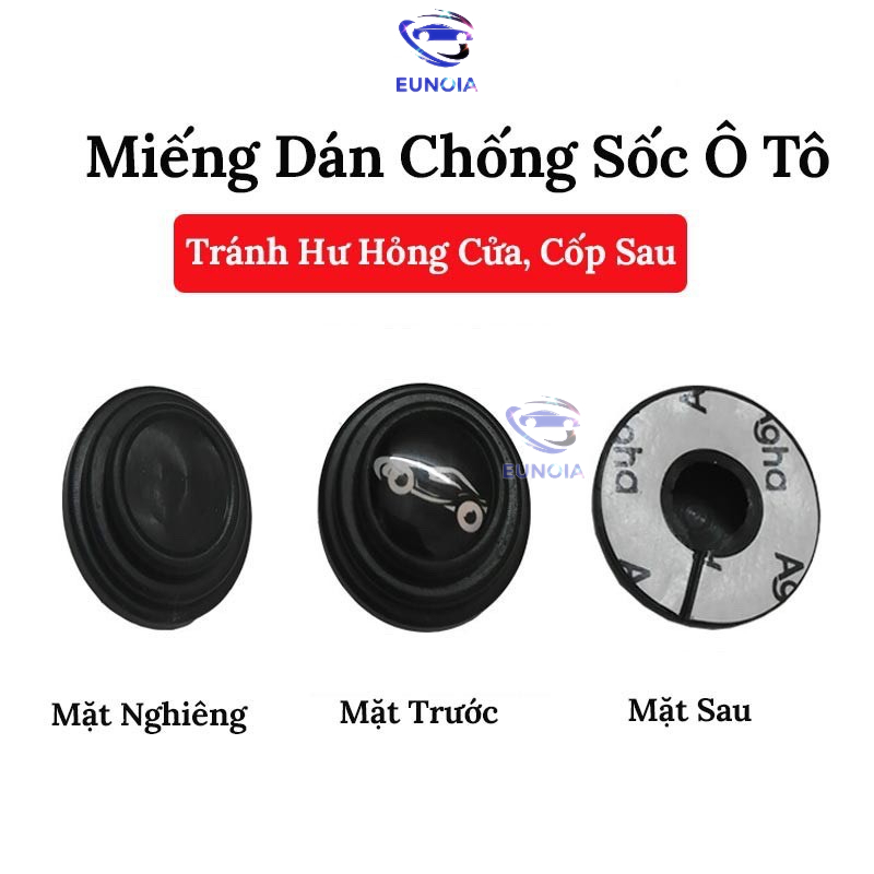 Combo 16 nút giảm chấn cánh cửa xe giúp cách âm, giảm lực đóng cửa và bảo vệ xe ô tô