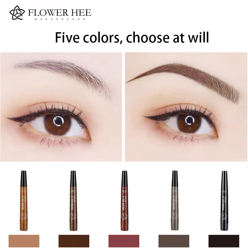 [Hàng mới về] Chì kẻ mày dạng lỏng 5 màu 4D thiết kế 4 ngàm kháng nước và mồ hôi phong cách Hàn Quốc | BigBuy360 - bigbuy360.vn