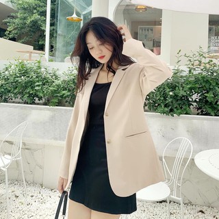 [Mã NAUR08 giảm 8% tối đa 50K đơn 200K] Set blazer kèm chân váy chữ A  Ulzzang (ảnh thật)