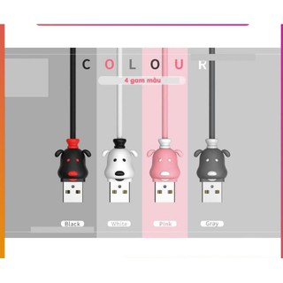 Cáp sạc lightning remax pet cute rc-106i 2.4a
