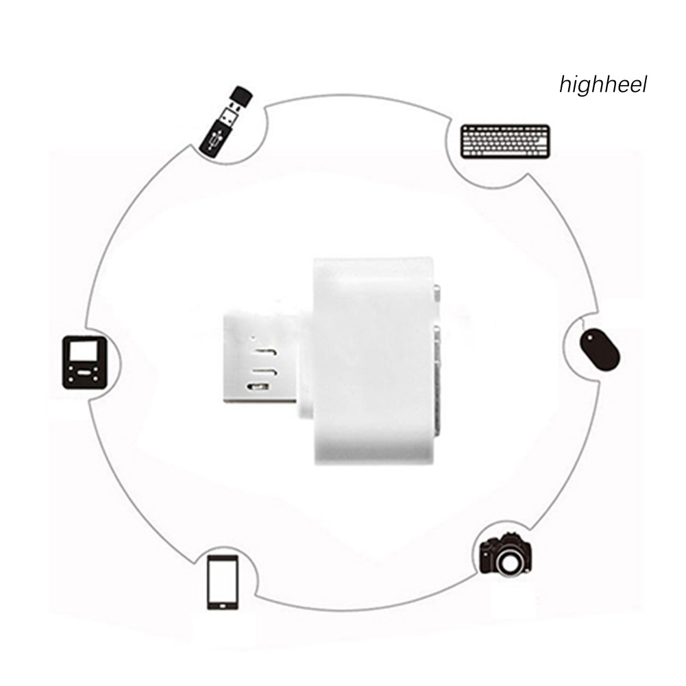 Bộ 2 Đầu Chuyển Đổi OTG Từ Micro USB Sang USB 2.0 Cho Điện Thoại Android / Máy Tính Bảng