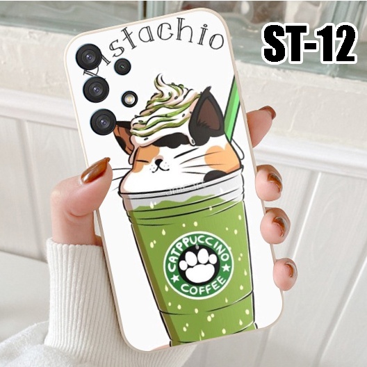Ốp điện thoại Samsung Galaxy A52 - A32 - A12 5G - A52s 5G - A72 - Ốp lưng Samsung in hình Trà Sữa Mèo siêu cute