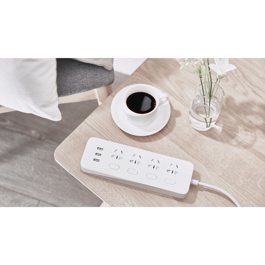 Ổ cắm Xiaomi MiJia Power Strip (4 ổ cắm điện, 4 công tắc bật tắt, 3 cổng usb)