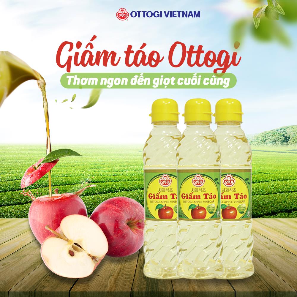 Giấm Táo Ottogi 450ML Chính Hãng Hàn Quốc