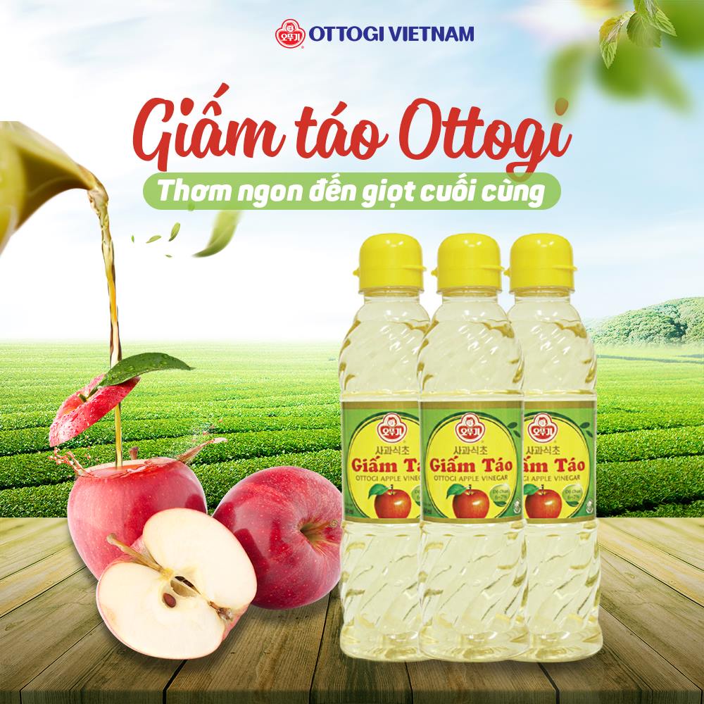 Giấm Táo Ottogi 450ML Chính Hãng Hàn Quốc