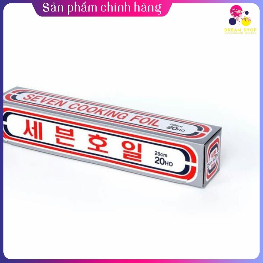 Giấy bạc nướng thực phẩm Seven Cooking Foil Hàn Quốc -Dreamshop.vn