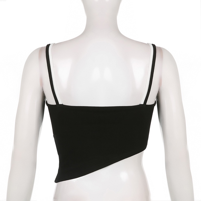 Áo Hai Dây In Chữ Thời Trang Cho Nữ