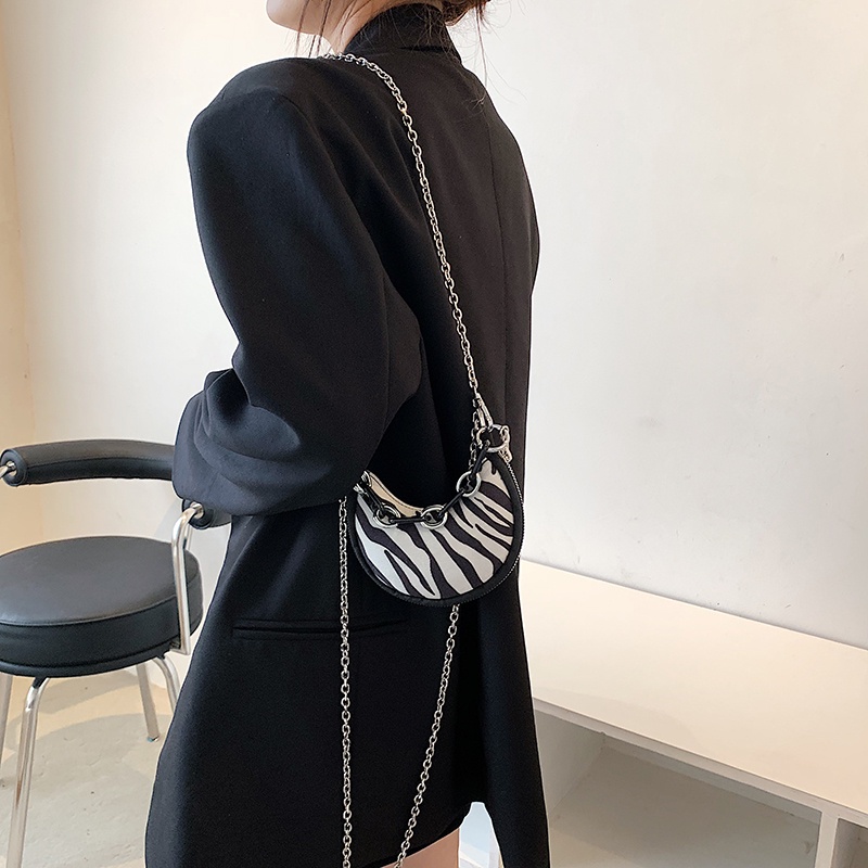 Túi xách JASMIN NOIR da pu thời trang nữ phối dây xích
