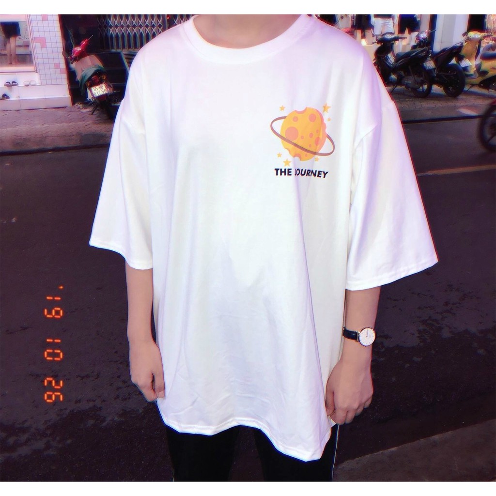 Áo thun tay lỡ  THE JOURNEY  phông Unisex nam nữ tee oversize form rộng pull Ulzzang Streetwear Hàn Quốc vải mềm