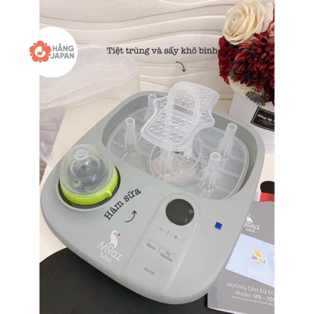 Máy tiệt trùng sấy khô và hâm sữa đa năng Moazbebe MB005 - BH Chính hãng 12 tháng