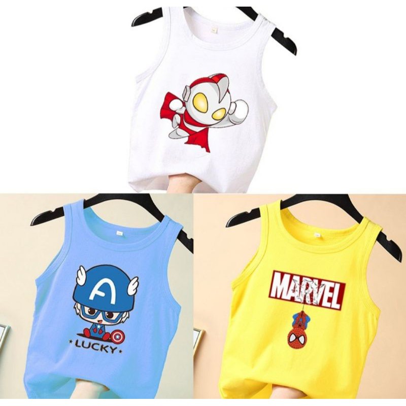 ÁO THUN 3 LỖ SIÊU NHÂN BÉ TRAI BÉ GÁI 