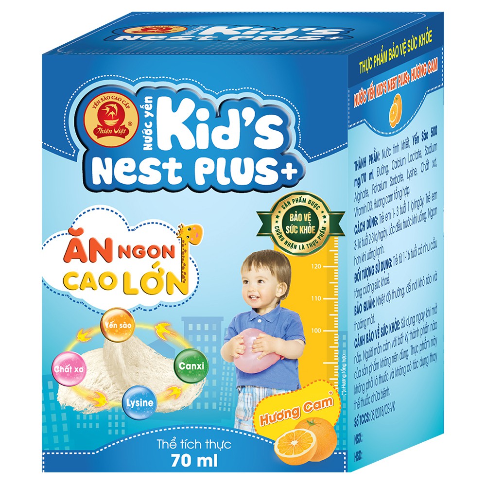 Nước Yến Sào Kid’s Nest Plus+ Cho Bé từ 1 Tuổi