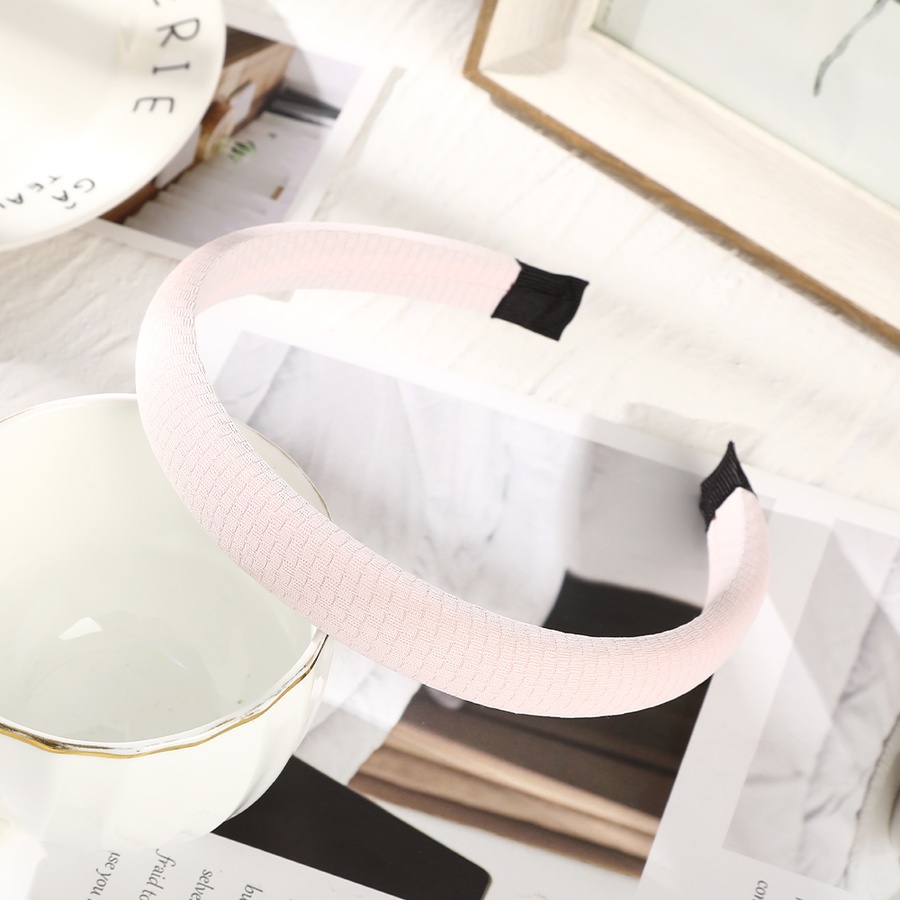 Băng Đô Cài Tóc Bằng Xốp Màu Trơn Phong Cách Hàn Quốc Thời Trang Cho Nữ