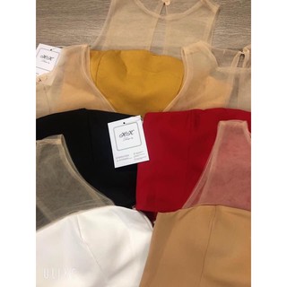Áo kiểu nơ lưng croptop