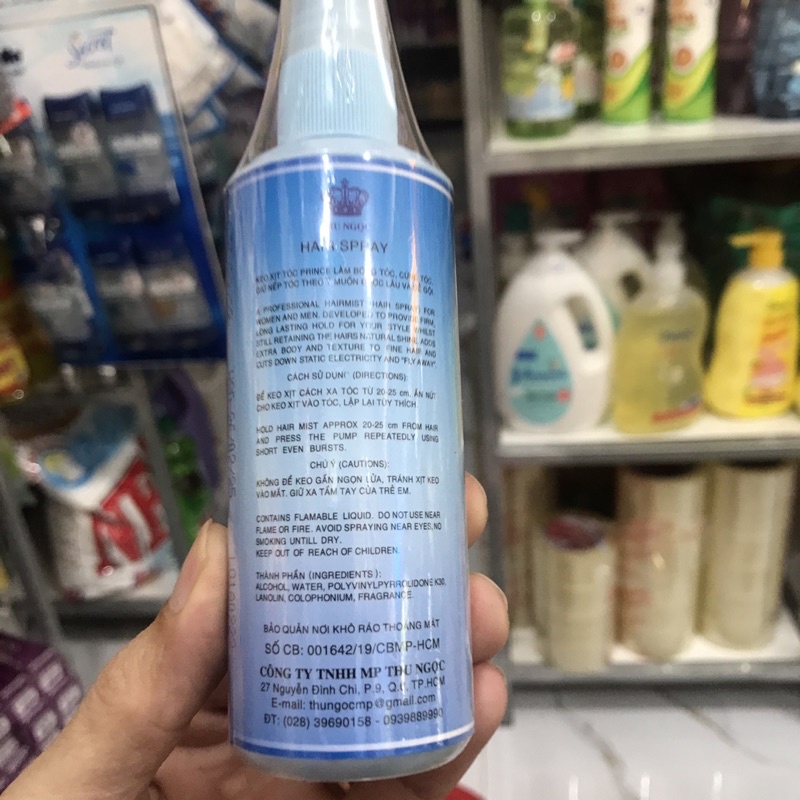 Keo xịt tóc prince SAIGON 125ml.