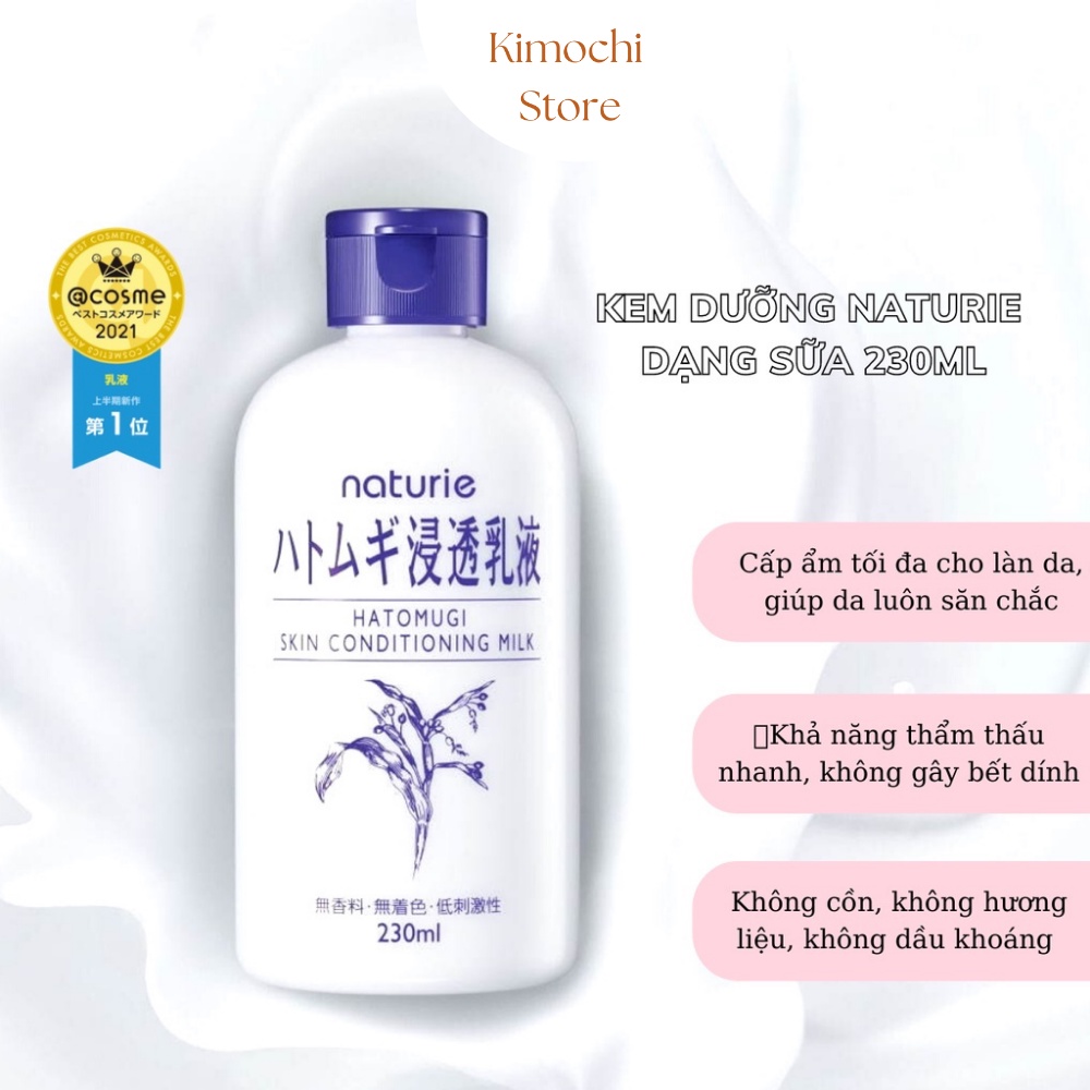 Kem dưỡng ẩm trẻ hoá da Naturie Skin Conditioning Nhật Bản Kimochi Store